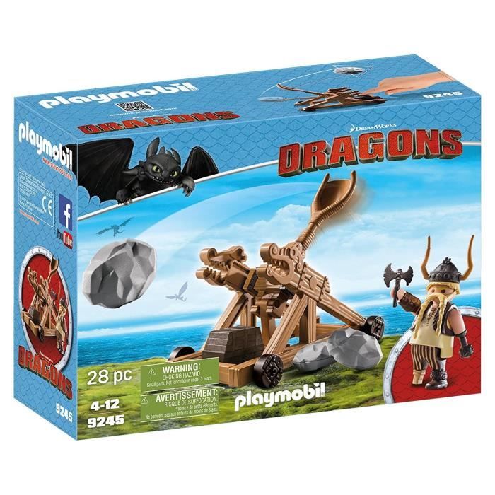 Playmobil - Playmobil Dragons - Harold et Krokmou - 9246