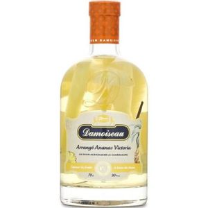 RHUM Rhum Damoiseau - Les Arrangés Ananas Vanille - Rhum agricole - Guadeloupe - 30% - 70 cl