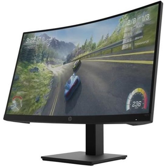 Ecran PC Gamer HP X27c - 27" FHD - Dalle VA - 1 ms - 165 Hz - HDMI / DisplayPort - AMD FreeSync Premium