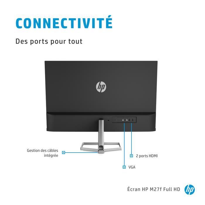 Écran HP M27f - 27 FHD - AMD FreeSync™ - HP Store France