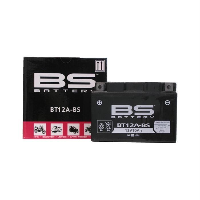 BS Battery 300763 BTX16 AG SLA Batterie de oto Noir
