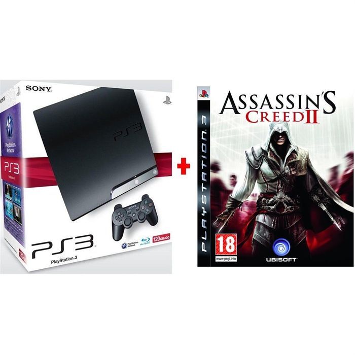Acheter Console de salon - SONY - PS3 Slim - 120 Go - Lecteur Blu-Ray - Assassins Creed 2 Reconditionné - 130,00 € Console de salon - SONY - PS3 Slim - 120 Go - Lecteur Blu-Ray - Assassins Creed 2 Reconditionné - Sony reconditionné disponible sur Cdiscount Seconde Vie