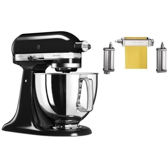 Robot pâtissier KITCHENAID 5KSM125EOB Artisan 4,8L Noir Onyx