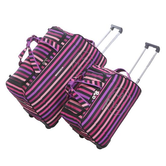 LULU CASTAGNETTE Set 2 sacs de voyage trolley SXB