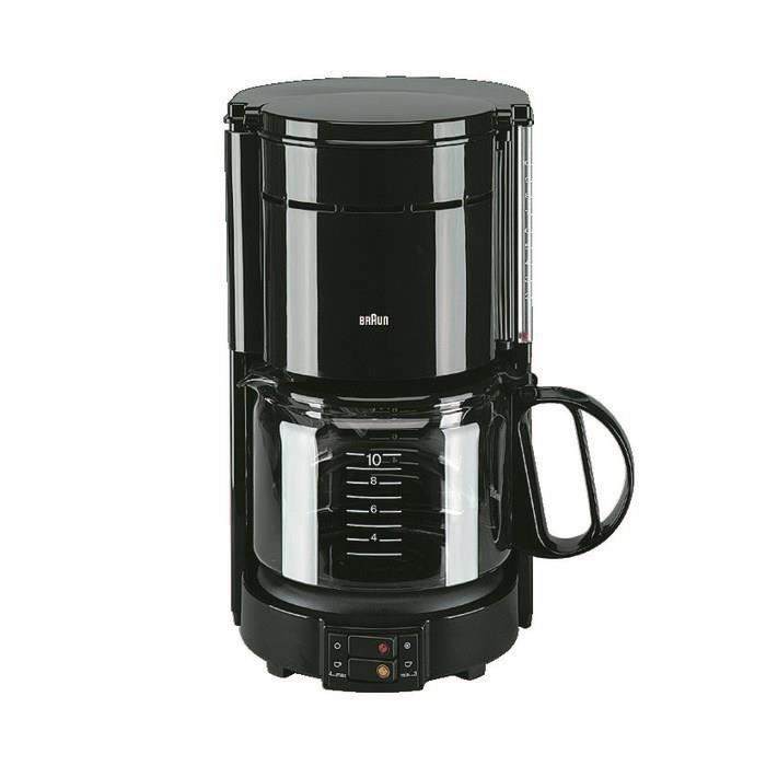 Cafetière filtre BRAUN Aromaster Classic KF47/1 - Noir - 10 tasses - 1000W