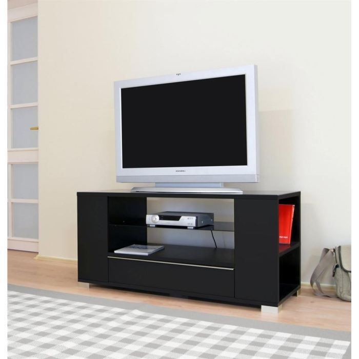 king meuble tv 110 cm laqu 233 noir achat vente meuble tv king meuble tv 110 cm laqu 233 noir achat vente meuble tv