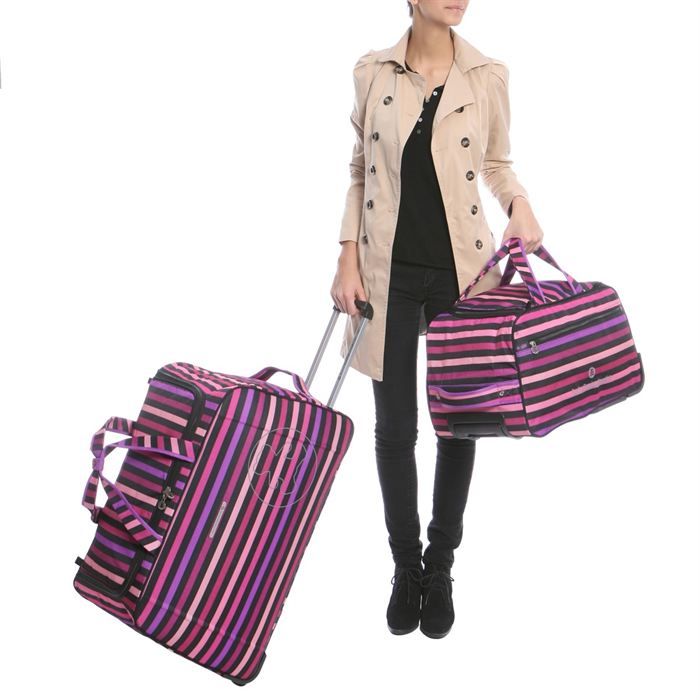 LULU CASTAGNETTE Set 2 sacs de voyage trolley SXB