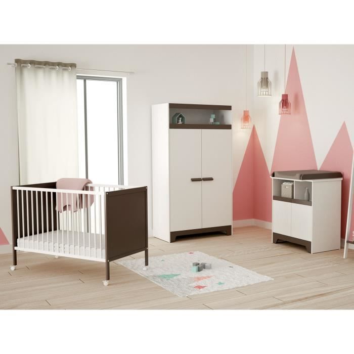 Chambre Complete Fanny Lit Armoire Commode Taupe Cdiscount Puericulture Eveil Bebe Chambre Complete Fanny Lit Armoire Commode Taupe Cdiscount Puericulture Eveil Bebe