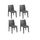 Chaises de jardin resine empilables