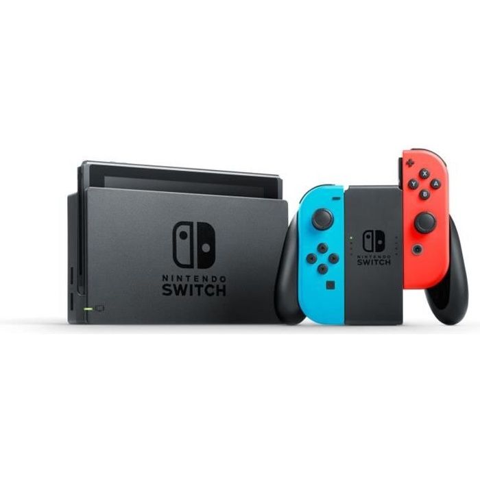 NINTENDO Switch 2017 32 Go bleu et rouge - Reconditionné - Etat correct