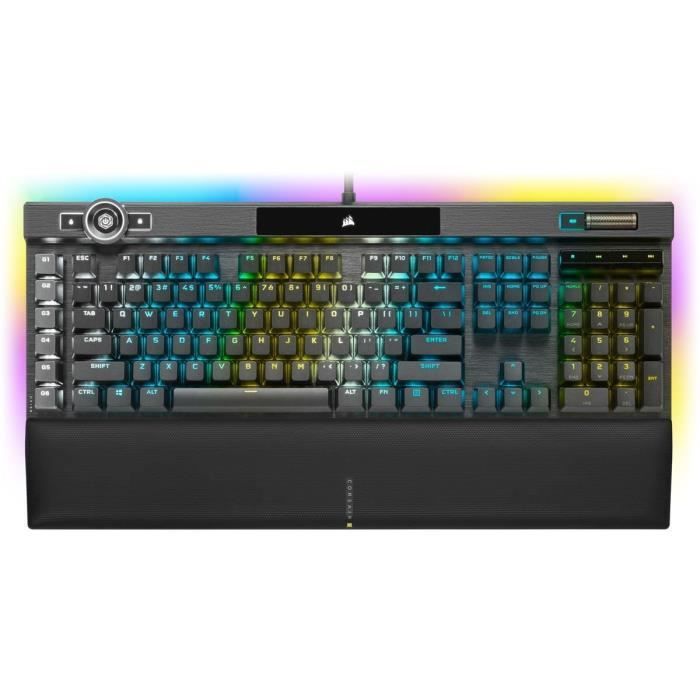 Clavier gamer - Optique/mécanique - CORSAIR - TENKEYLESS - K100 - OPX RGB