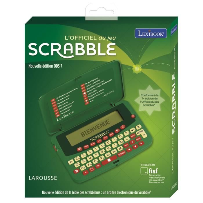 SCRABBLE Dictionnaire électronique officiel LEXIBOOK - Cdiscount Beaux-Arts  et Loisirs créatifs