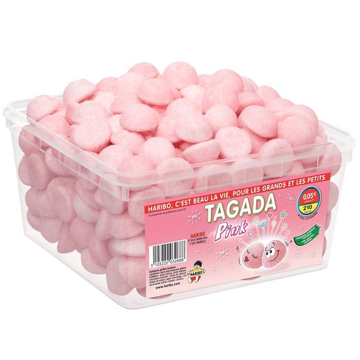 Tagada pink Haribo 1,5 kg - Marlie confiseries