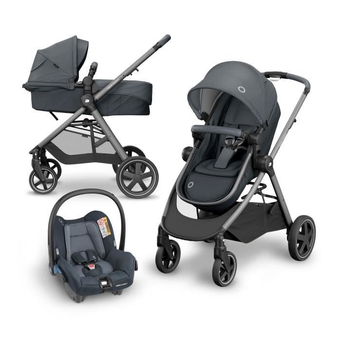 Bebe Confort Poussette Trio Combinee Pack Zelia 3 En 1 Essential Graphite Cdiscount Puericulture Eveil Bebe