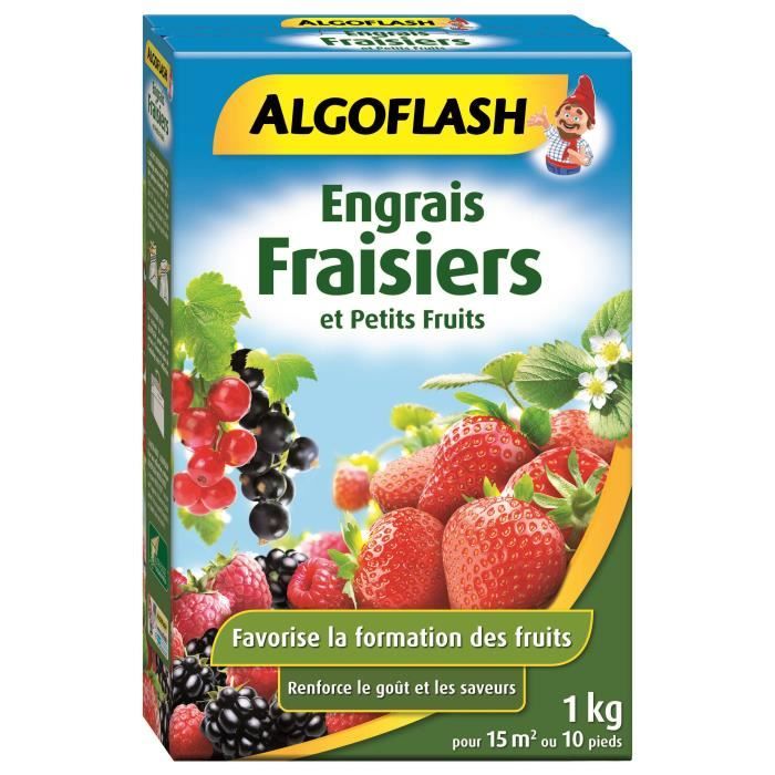 ALGOFLASH Engrais Fraisiers et Petits Fruits - 1kg