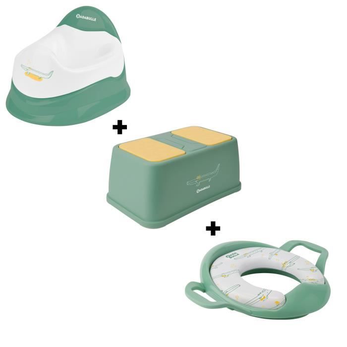 Badabulle Bundle Apprentissage Propreté avec 1 Pot d'apprentissage enfant + 1 Marchepied antidérapan