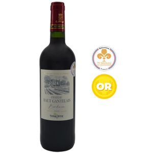VIN ROUGE Château Haut Gantelais 2021 Bordeaux Supérieur - Vin rouge du Sud-Ouest