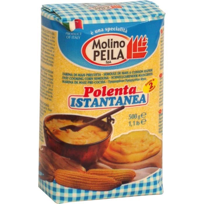 MOLINO PEILA Farine de maïs pour polenta instantanée 500 g Cdiscount Au quotidien