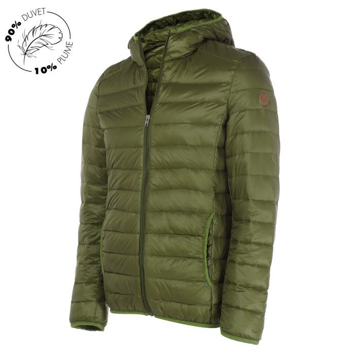 ANAPOLD Doudoune a capuche Fine et Legere Homme. Kaki Cdiscount Pret a Porter