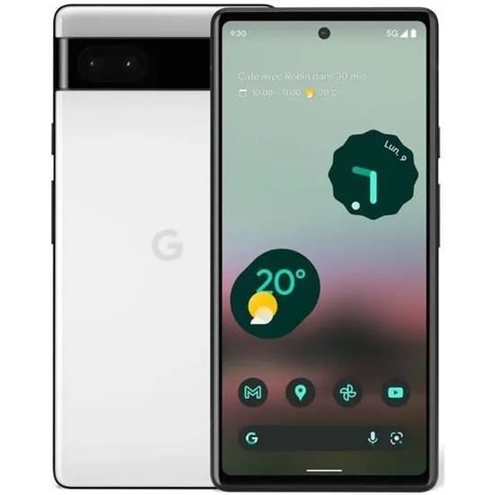 Smartphone Google Pixel 6a - 128 Go - Craie - Écran 6,1 pouces - Caméra 12 Mpx