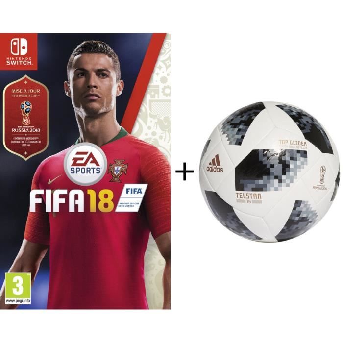 Pack Fifa Jeu Switch Fifa 18 Ballon De Football Adidas Coupe