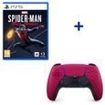 Pack PlayStation : Spider-Man Miles Morales PS5 + Manette DualSense Cosmic Red-0