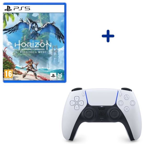 Pack PlayStation : Horizon: Forbidden West + Manette PS5 DualSense White