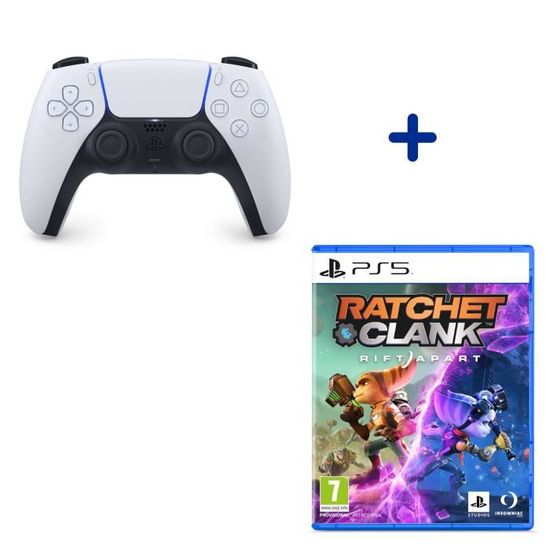 Pack PlayStation : Ratchet & Clank: Rift Apart + Manette PS5 DualSense White