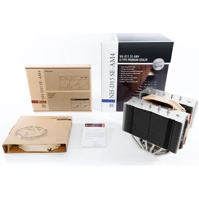 Noctua Ventirad Processeur NH-D15 SE-AM4 – 2x 140 mm – Compatibilité AMD AM4