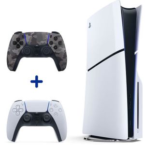 CONSOLE PLAYSTATION 5 Pack PS5 Standard : Console PS5 (Modèle Slim) + 2è