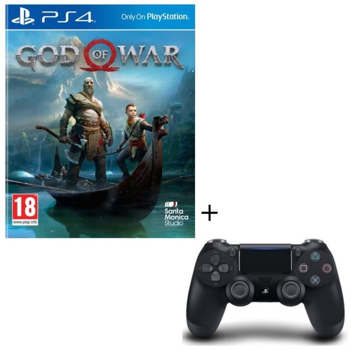 Pack God of War PS4 + DualShock 4 Noire Cdiscount