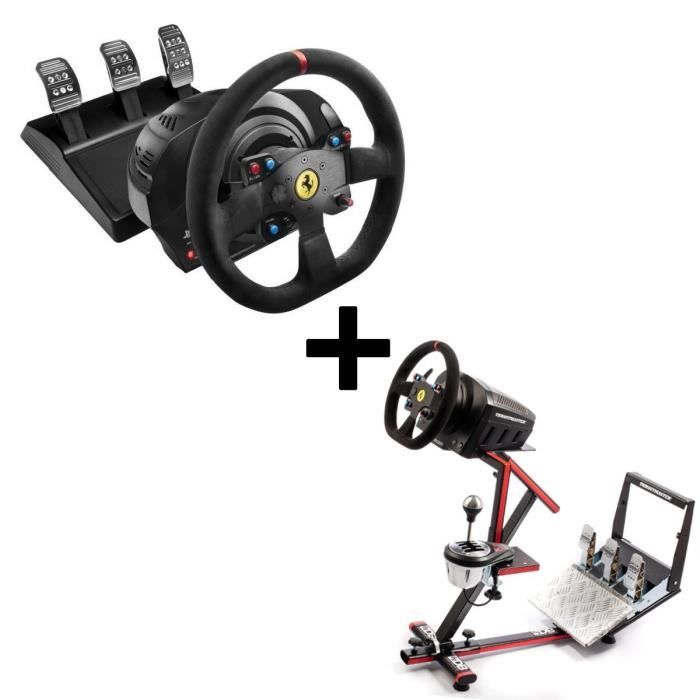 Pack Thrustmaster Volant T300 Ferrari Alcántara Edition