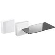 Etagere en verre mural tv