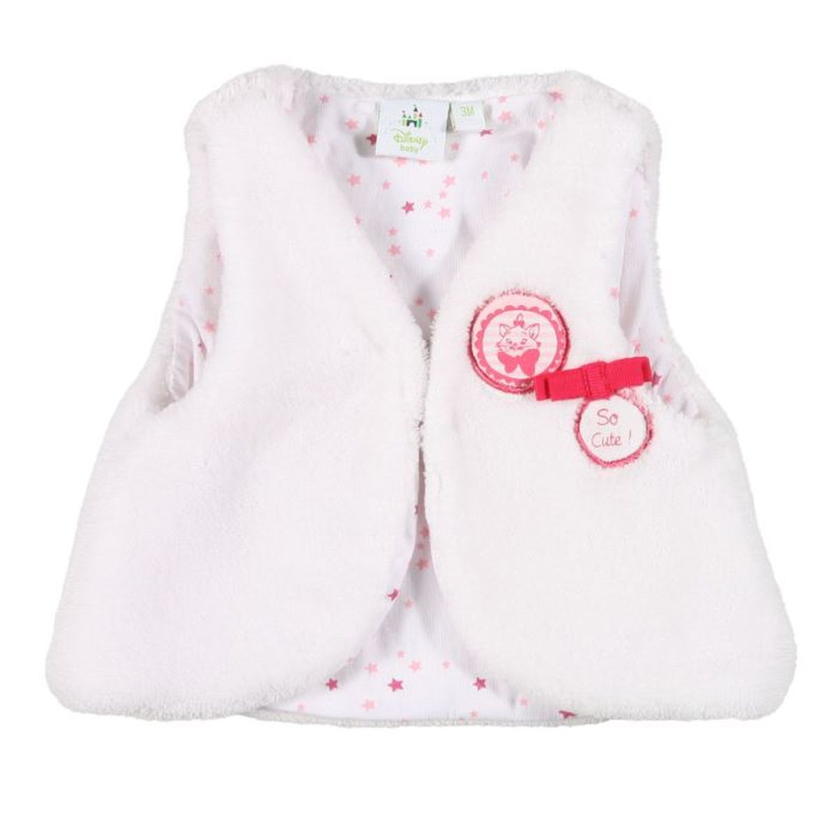 Marie Des Aristochats Gilet Fourrure Bebe Blanc Cdiscount Pret A Porter