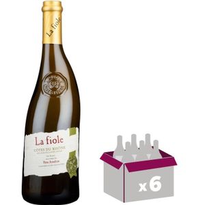 VIN BLANC Père Anselme La Fiole 2023 Côtes du Rhône - Vin blanc de la Vallée du Rhône x6