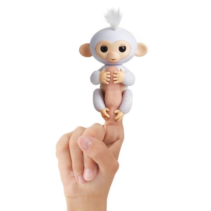 Fingerlings Bebe Singe Ouistiti Paillete Blanc Cdiscount Jeux Jouets