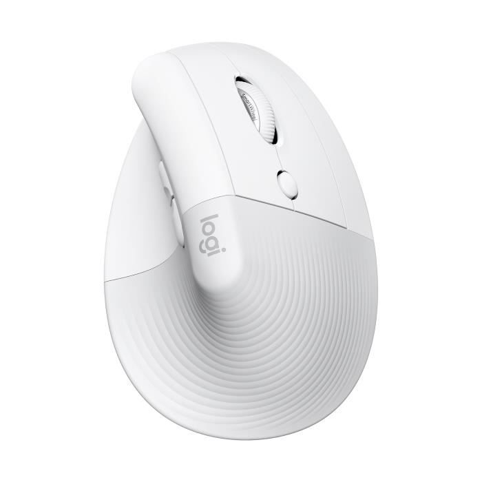 Souris – Sans Fil – Logitech – Lift Ergonomique Verticale – Blanc – Droitier