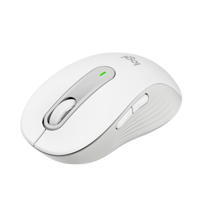 Souris Sans Fil Logitech Signature M650 - Silencieuse, Bluetooth, Boutons Programmables - Blanche