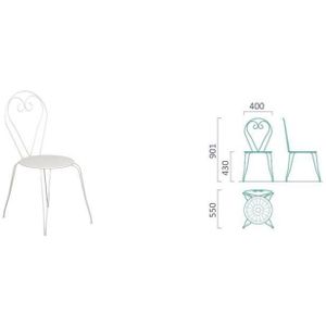 Azard Chaise Blanche en Plastique, empilable, pour Jardin, Bar, pizzéria,  intérieur et extérieur - Cdiscount Jardin