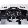 Voiture Electrique Enfant Mercedes SL 65 AMG Blanc - 12V - Roues gomme - MP3 - 122 cm-3