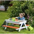 Table pique-nique en bois pour enfant avec bac à sable intégré - TRIGANO - PICSAND - Mixte - A partir de 3 ans-3