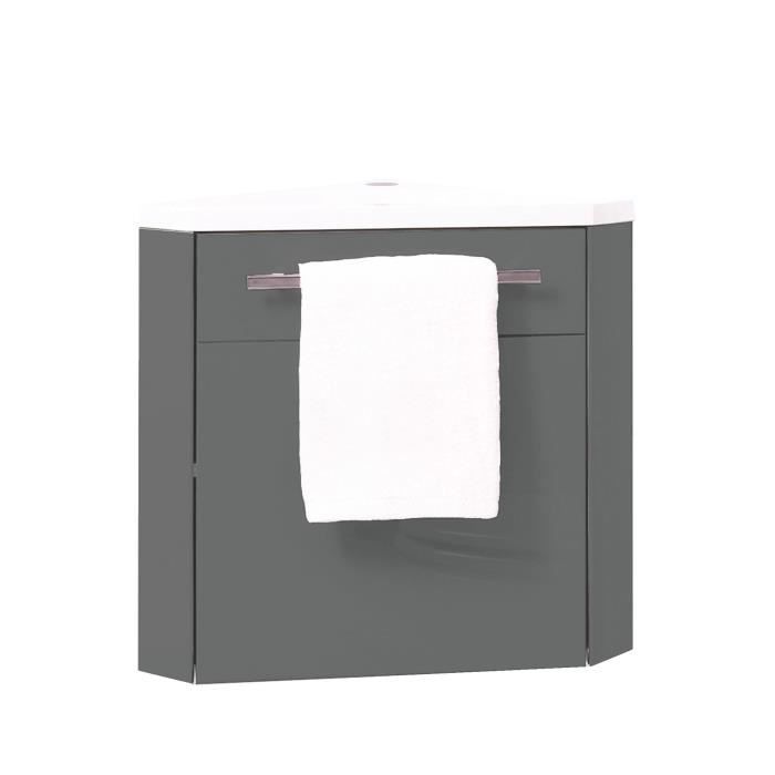 ONDEE ZEN Lave-mains dangle NINO - 53cm - Gris - Laqué - Livré en kit