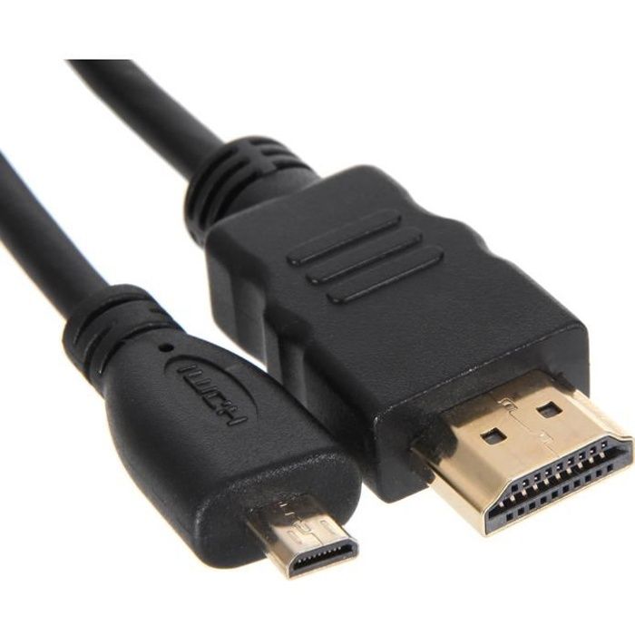 CONTINENTAL EDISON Cable micro HDMI / HDMI 3m - Cdiscount TV Son Photo