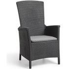ALLIBERT BATH & DESIGN Keter Chaise inclinable de jardin Vermont Graphite 238452 408948