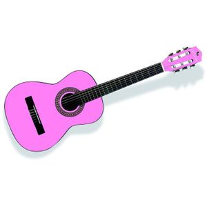 23 mini guitare enfant en bois avec 6 cordes jouets musicaux enfants garcon  fille 3-7 ans, 58,7 x18,8 x5,9 cm (rose) - Cdiscount Instruments de musique