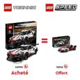LEGO® 42096 Voiture de Course Technic Porsche 911 RSR + LEGO® Speed Champions 76916 Porsche 963-0