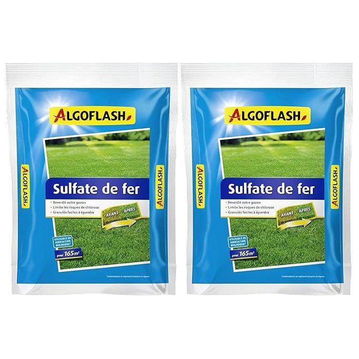 Sulfate de fer pour gazon Algoflash 5kg