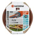 GARDENA Tuyau d'arrosage Comfort FLEX – Longueur 25m – Ø15mm – Anti nœud et indéformable – Garantie 20 ans (18045-26)-0