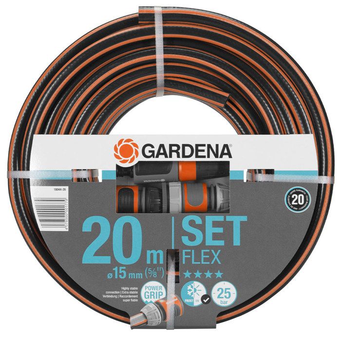 Tuyau d'arrosage ComfortFLEX GARDENA - 20m - Ø15mm - Anti nœud et indéformable - Garantie 20 ans