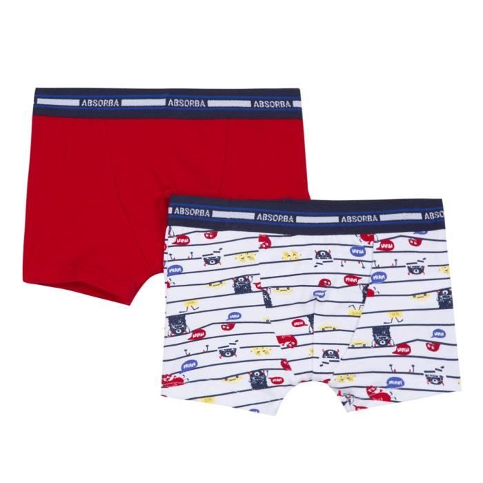 ABSORBA Boxer Rouge Vermillon Garcon Cdiscount Pret a Porter